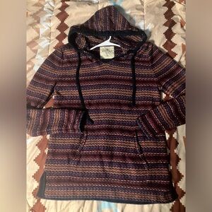 Hollister Knit hooded drug rug sweater M